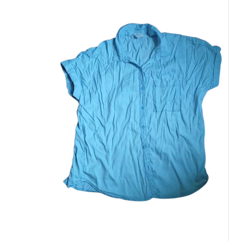 Como‎ Vintage Light Blue Casual Button Down Shirt